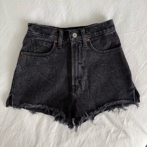 Abercrombie & Fitch Black Denim Shorts